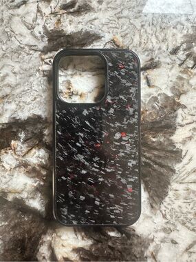 Red/Black Carbon Fiber iPhone 14 Pro Case